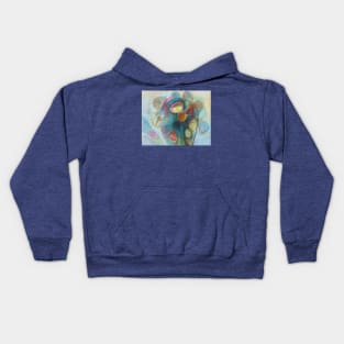 Cactus Flower Art Kids Hoodie